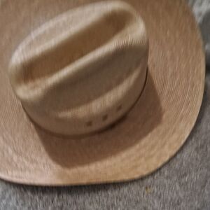 Atwood Wide-Brim Straw Fedora Hat - Natural Tan